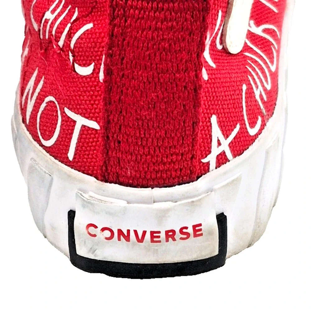 Converse UNT1TL3D High Top Not A Chuck Kids 11 Red White Shoes See Condition